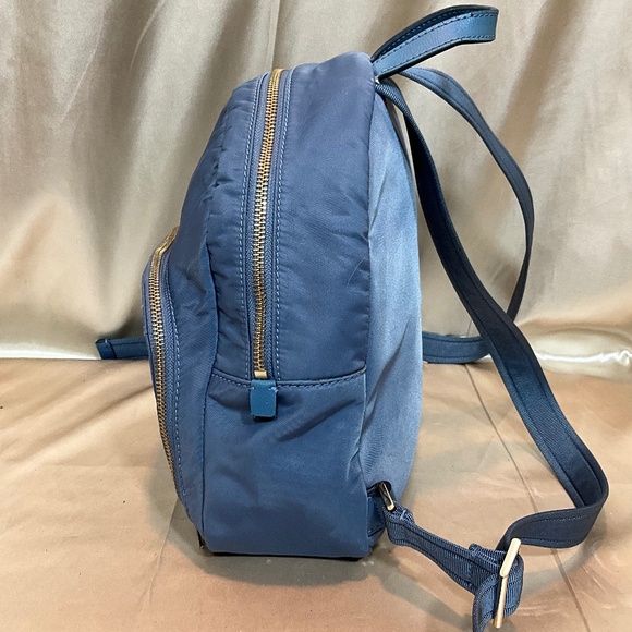 Kate Spade  Blue nylon backpack.   9-H6Eb - Picture 3 of 10